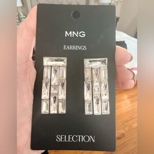 Mango Silver Stud Earrings